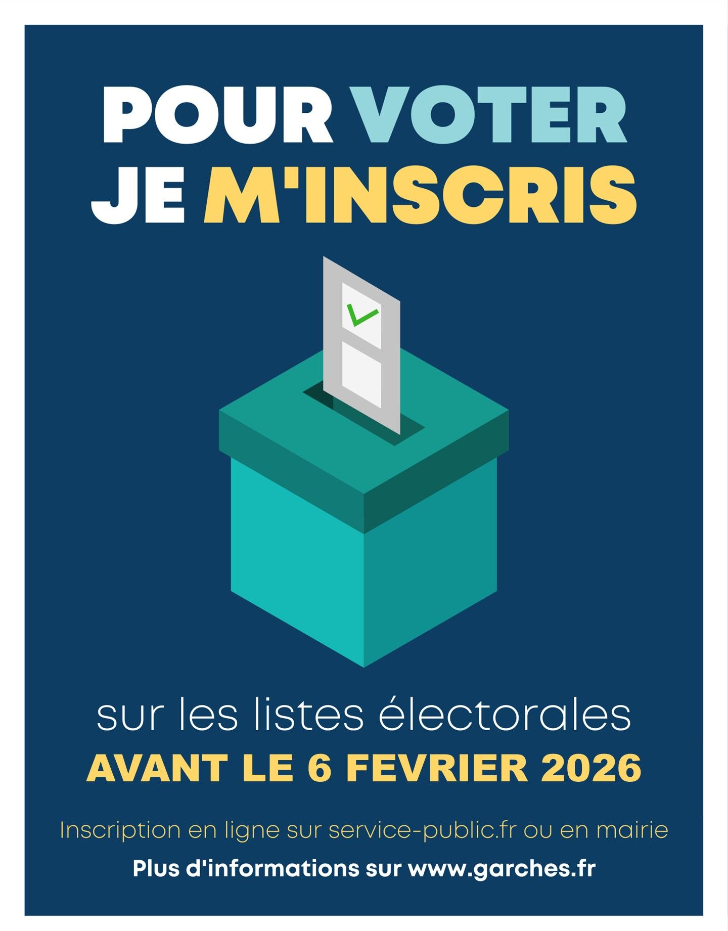 Inscriptions listes électorales 