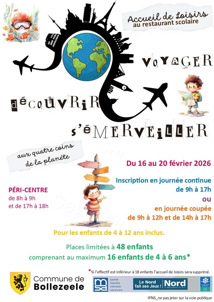 Centre de Loisirs février 2026 