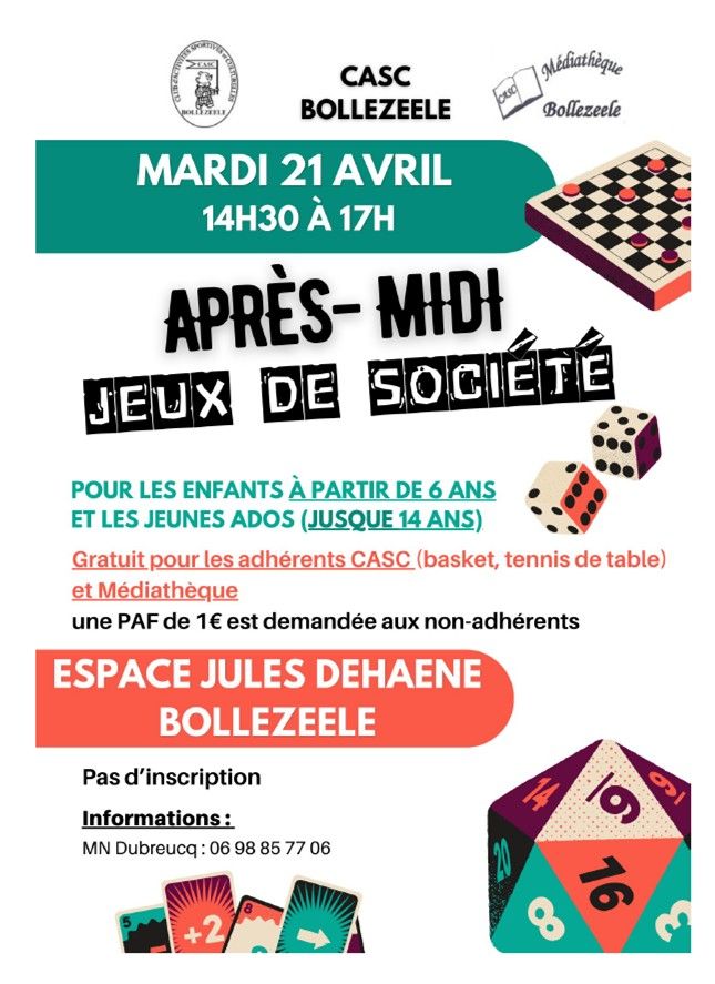 Les jeux de société du CASC 