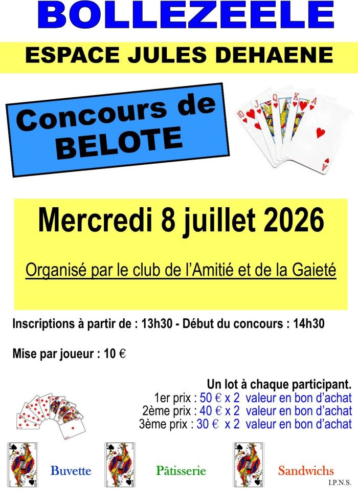 DUCASSE : Concours de belote